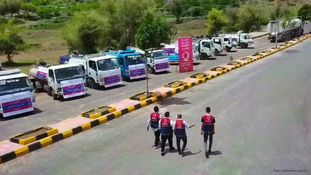 Qatar Charity Addresses Water Crisis in Taiz, Yemen