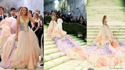Blake Lively Makes a Dazzling Return in Vintage Versace at Met Gala 2026