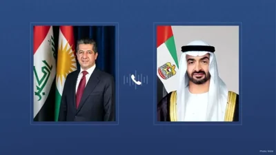 UAE's Sheikh Mohamed and Kurdistan's Barzani Address Iran's Hostilities