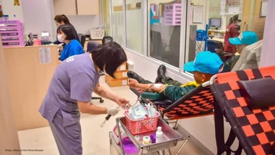 Thai Army Soldiers Provide Lifesaving Blood Donation