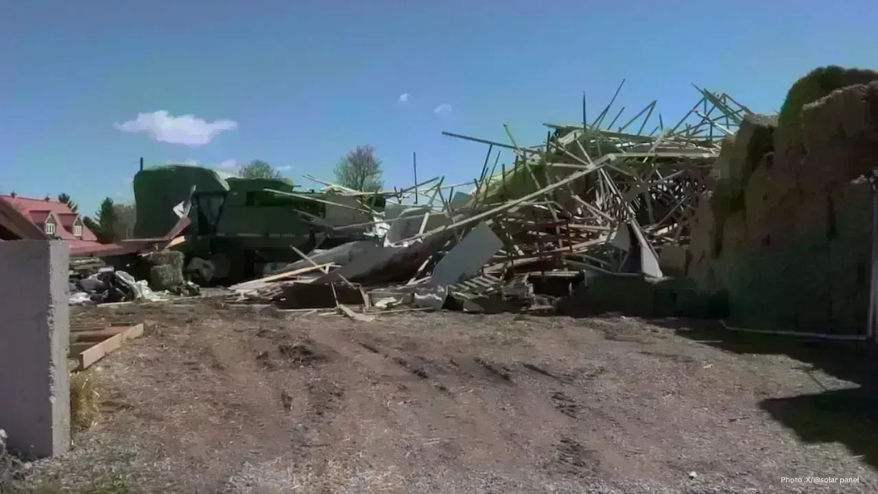 Destructive Storm Strikes Farms North of London, Ontario