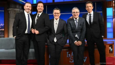 Late-Night Icons Roast Trump on Colbert's Show
