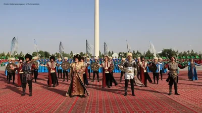 Turkmenistan’s Balkan Region Honours Flag and Constitution