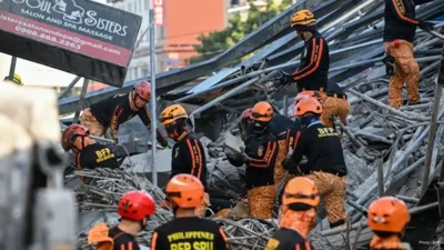 Philippines Building Collapse Claims Four Lives, 17 Still Unaccounted For