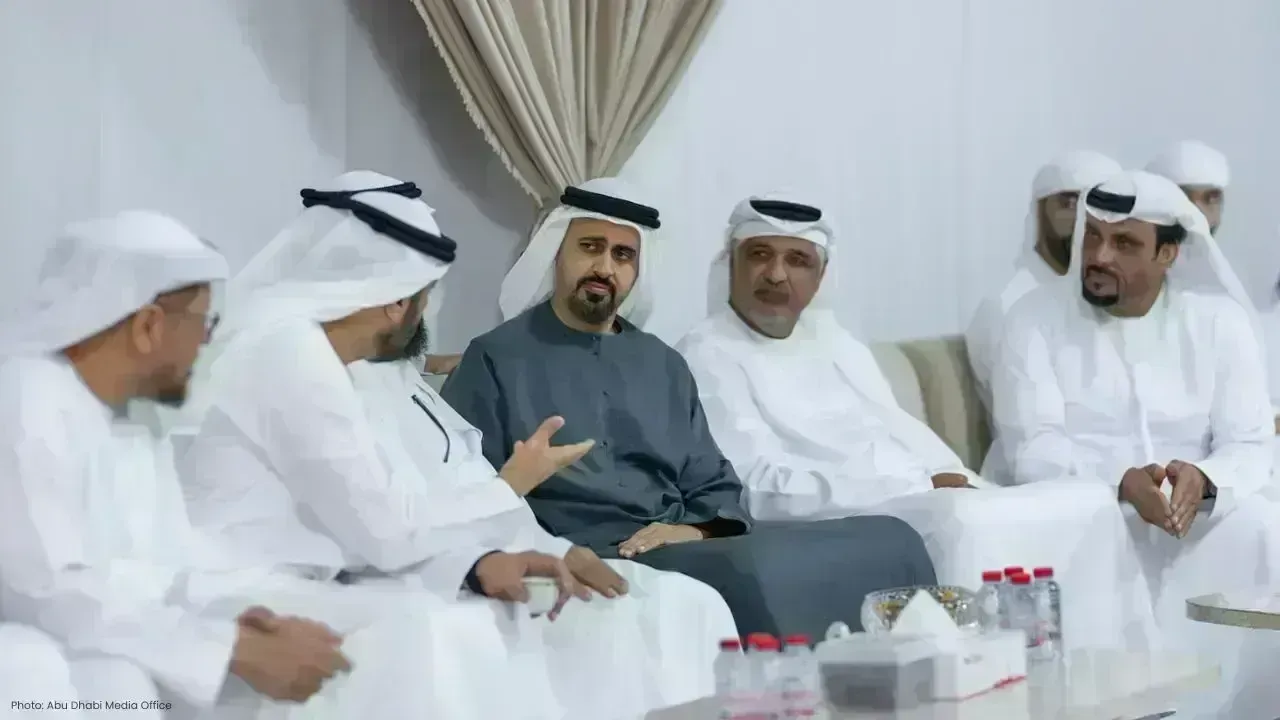 Sheikh Theyab Pays Tribute to Martyr's Family in Dubai