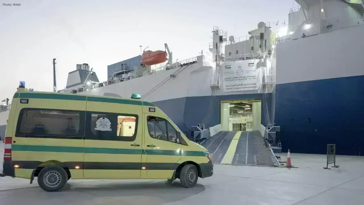 UAE Floating Hospital Assists More Patients from Gaza via Rafah