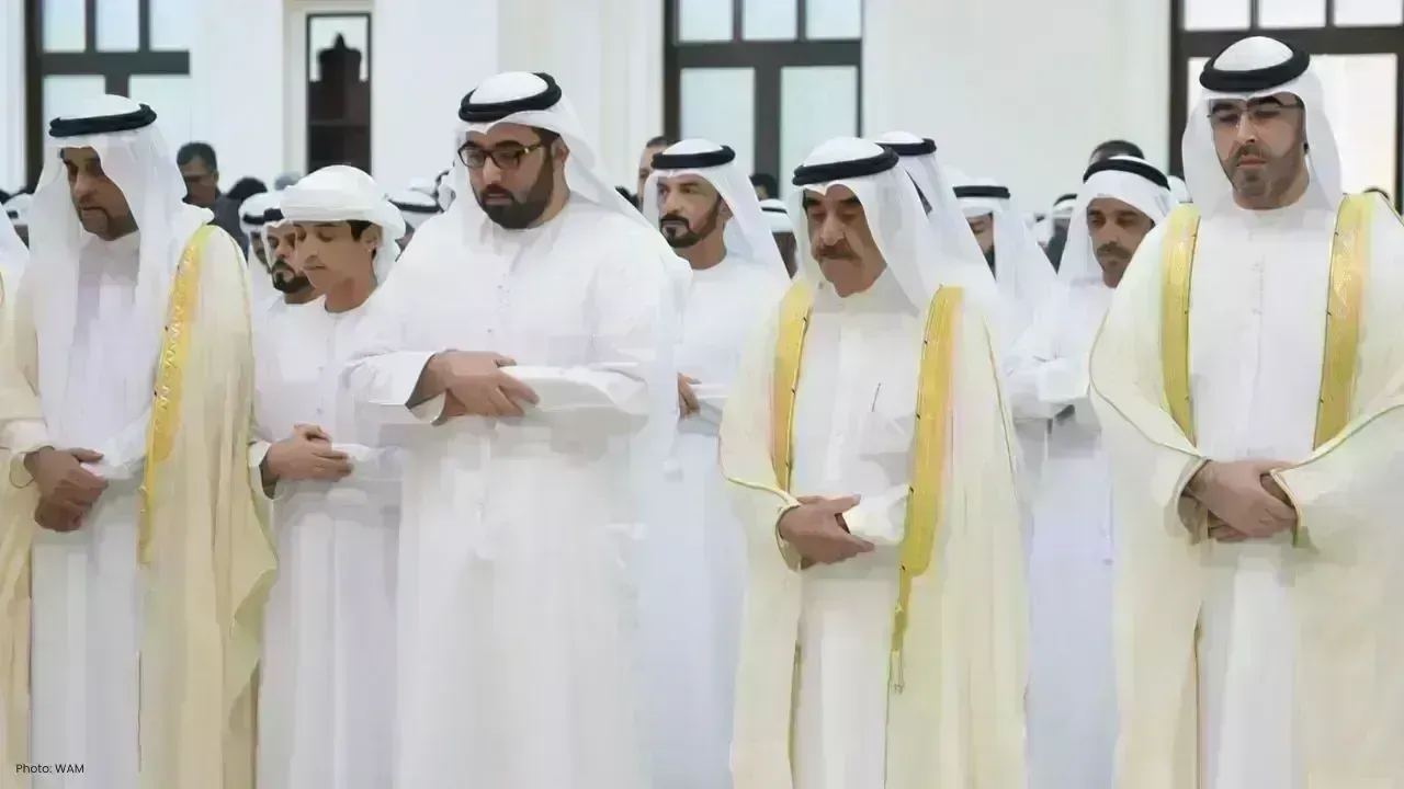 Sheikh Saud bin Rashid Al Mu'alla Leads Eid Al-Adha Prayer in Umm Al Qaiwain