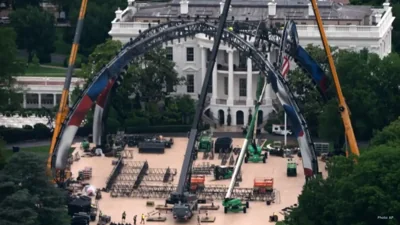 UFC Octagon Erected on White House Lawn for Trump-Related Celebrations
