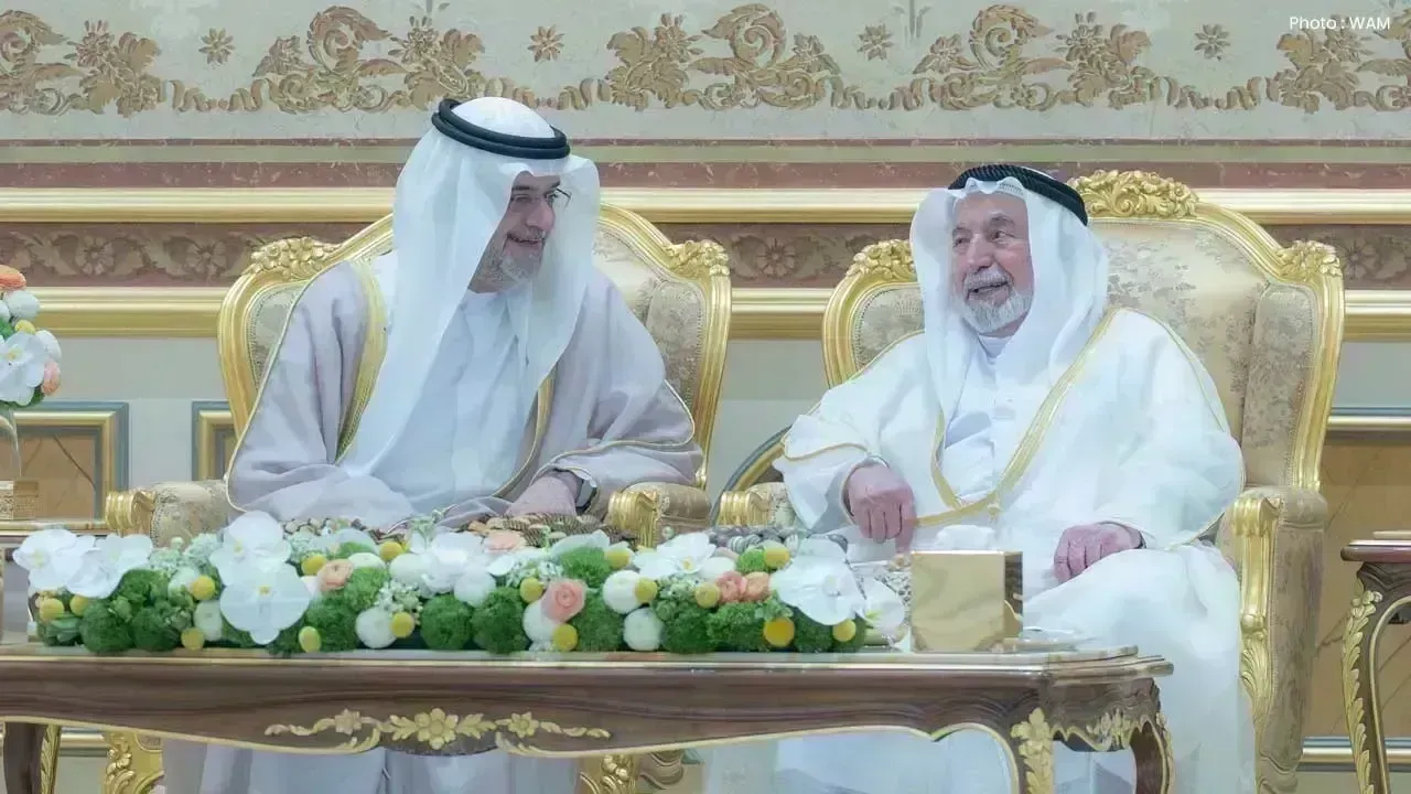 Eid Al Adha Greetings at Al Badi Palace for Sharjah Ruler