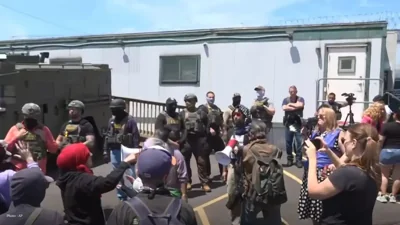 Tear Gas Deployed Amid Protests at Newark ICE Detention Center