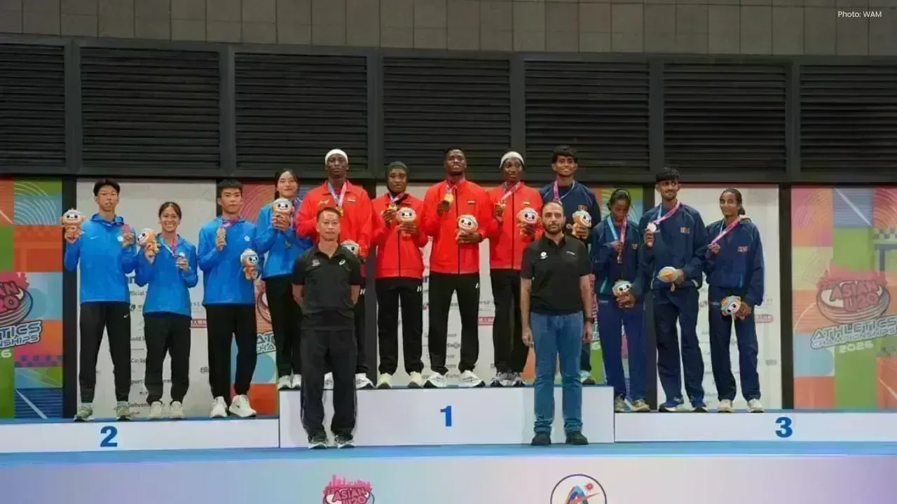UAE Athletics Team Achieves Fourth Spot at Asian U20 Championship
