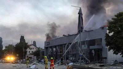 Smoke Rises Over Kyiv as Air Raid Alerts Renew Concerns in Ukraine